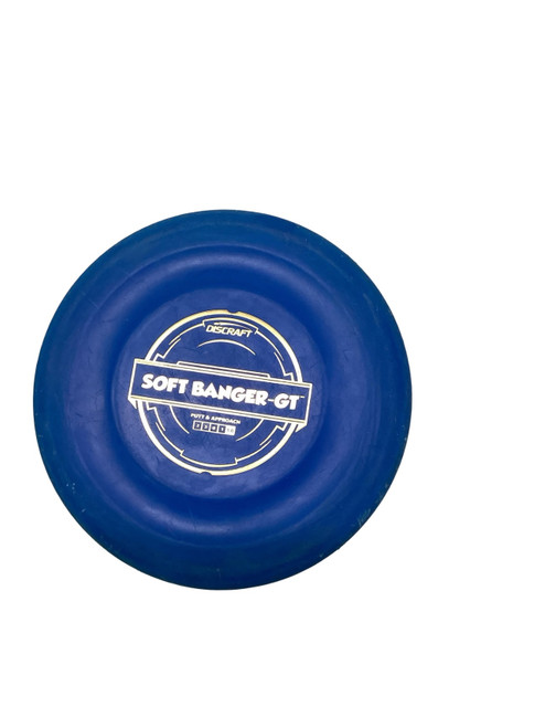 Vist Large View of Product Image Which is Used Discraft SOFT BANGER-GT Disc Golf Putter Royal Blue
