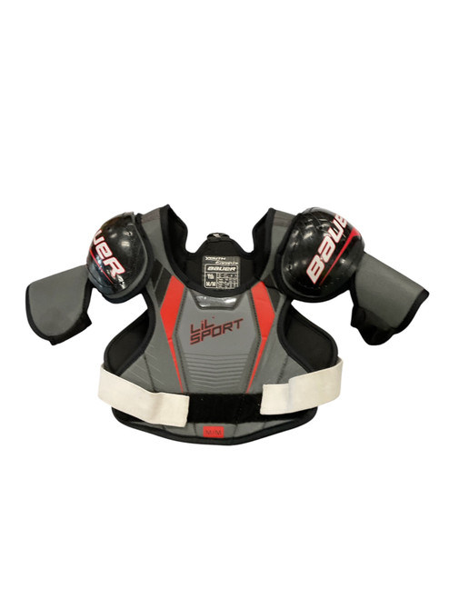 Vist Large View of Product Image Which is Used Bauer LIL SPORT PADS Youth Shoulder Pads MD