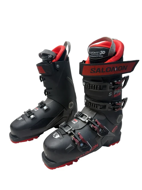 Vist Large View of Product Image Which is USED SALOMON S PRO HV MENS DOWNHILL SKI BOOTS - SZ: 260 MP - M08 - W09