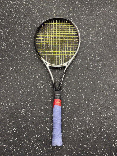 Vist Large View of Product Image Which is Used Prince PRECISION 720 Adult Tennis Racquet Black 4"