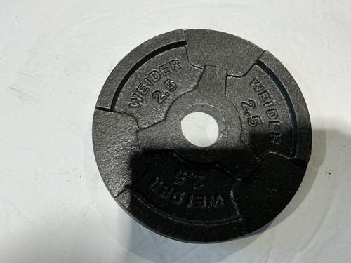Vist Large View of Product Image Which is Used Weider Standard Plate Grey 2.5 lb