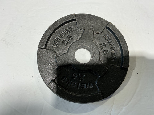 Vist Large View of Product Image Which is Used Weider Standard Plate Grey 2.5 lb