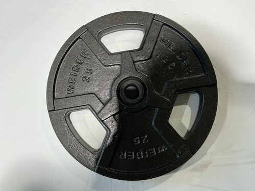 Vist Large View of Product Image Which is Used Weider Standard Plate Grey 25 lb