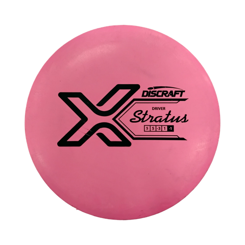 Vist Large View of Product Image Which is Used Discraft X STRATUS Disc Golf Driver Pink 150g
