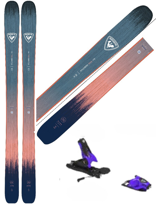 Vist Large View of Product Image Which is New ROSSIGNOL 26 RALLYBIRD SOUL 102 156cm W/ LOOK SPX 11 BINDINGS