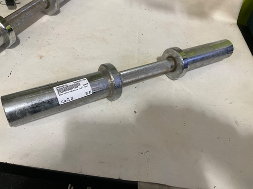 Vist Large View of Product Image Which is Used Exercise Olympic Curl Bar 21"