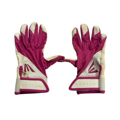 Vist Large View of Product Image Which is Used Easton BB/SB Batting Gloves Pink MD