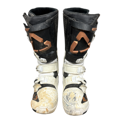 Vist Large View of Product Image Which is Used Leatt 4.5 Mens Motocross Boots White Senior 9