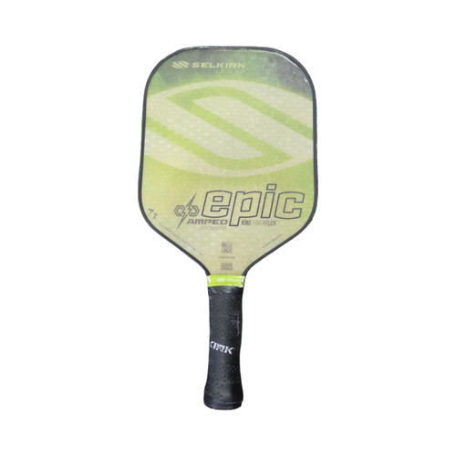 Vist Large View of Product Image Which is Used Selkirk AMPED EPIC LIGHTWEIGHT PADDLE Pickleball Racquet Green