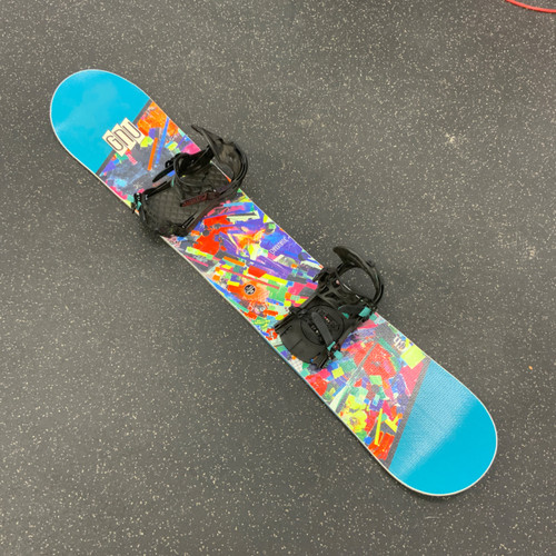 Vist Large View of Product Image Which is Used GNU CHROMATIC Womens Board/Bindings Teal 146 cm