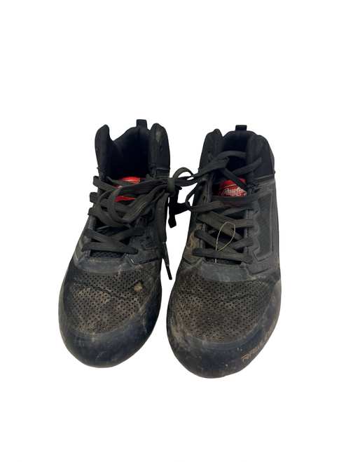 Vist Large View of Product Image Which is Used Rawlings CURVE MID Baseball Cleats Junior 04