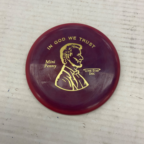 Vist Large View of Product Image Which is Used Lone Star Disc MINI PENNY Other Golf Disc