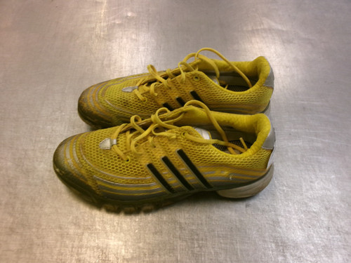 Vist Large View of Product Image Which is Used Adidas Mens Golf Shoes Yellow Senior 8.5