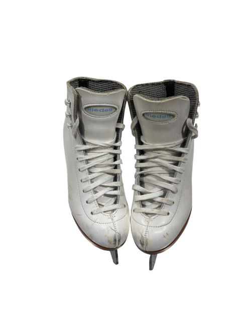 Vist Large View of Product Image Which is Used Riedell Girls Figure Skate White Youth 12.0