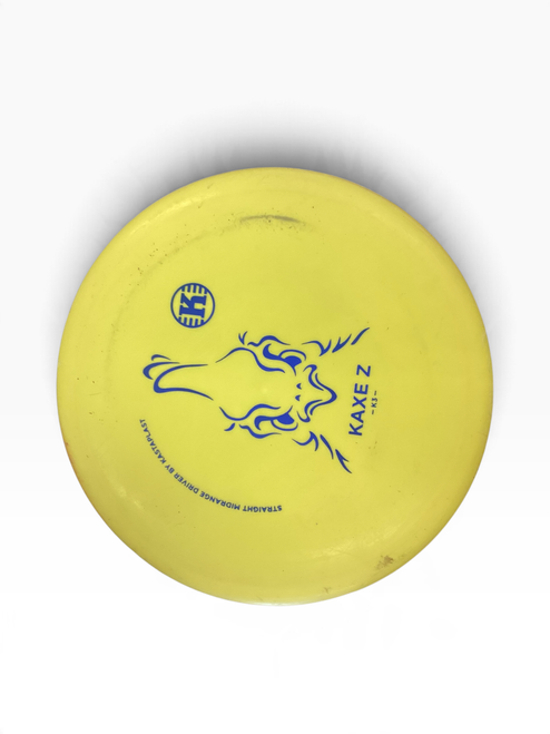 Vist Large View of Product Image Which is Used Kastaplast KAXE Z Disc Golf Mid Range Yellow