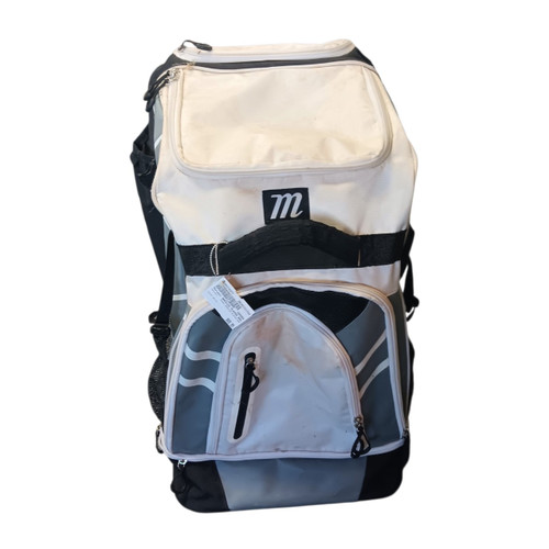 Vist Large View of Product Image Which is Used Marucci WHEELED PLAYER BAG BB/SB Player Wheeled Bag White