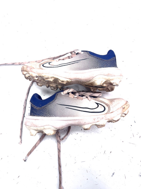 Vist Large View of Product Image Which is Used Nike HYPERDIAMOND 4 BB/SB Cleats White Senior 7.5