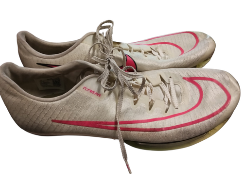 Vist Large View of Product Image Which is Used Nike Flyweave Track & Field Cleats Adult White Senior 11