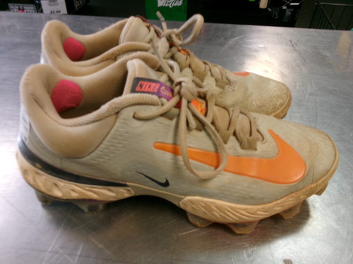 Vist Large View of Product Image Which is Used Nike NIKE BB/SB Cleats Orange Youth 06.0