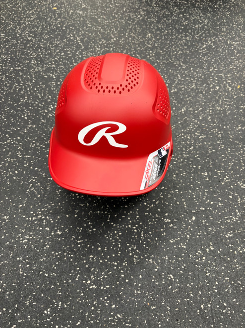 Vist Large View of Product Image Which is Used Rawlings RX2S-R1 Batting Helmet No Mask Red One Size