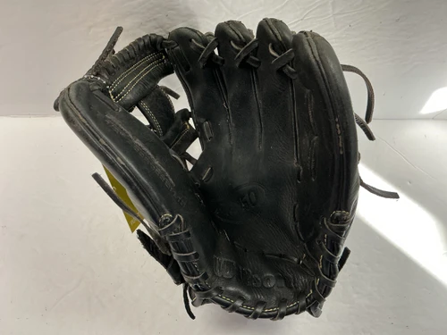 Vist Large View of Product Image Which is Used Wilson A950 A09RB22DI115 Baseball Glove RH Throw Black 11 1/2"