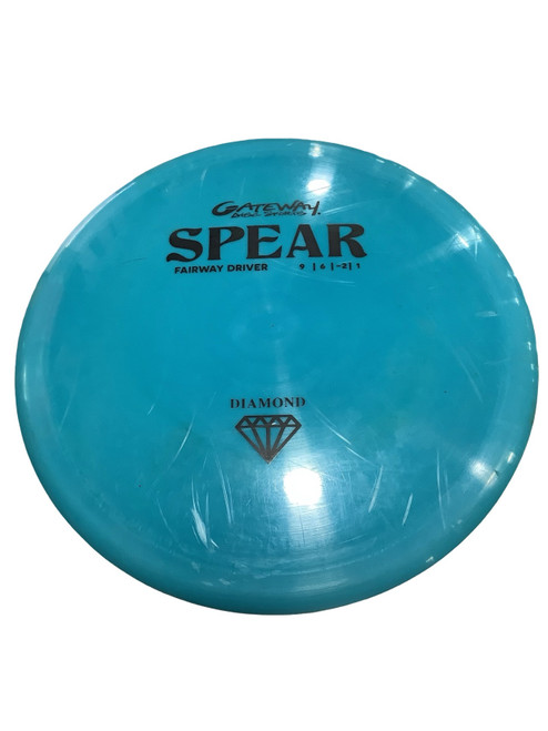 Vist Large View of Product Image Which is Used Gateway SPEAR Disc Golf Driver Teal