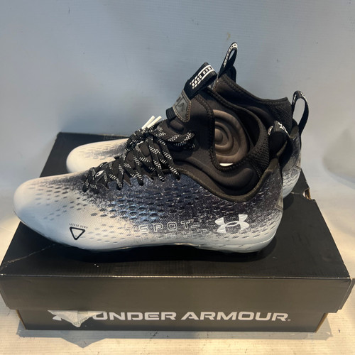Vist Large View of Product Image Which is Used Under Armour Adult FB Cleats Black Senior 14
