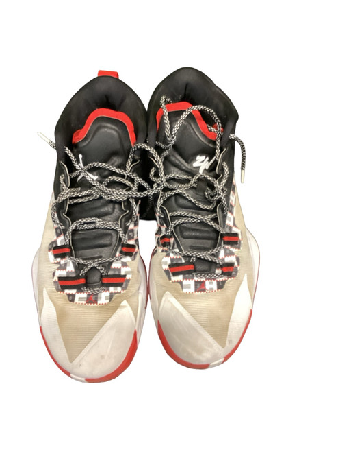Vist Large View of Product Image Which is Used Jordan Basketball Shoes M White/Black/Red Senior 13