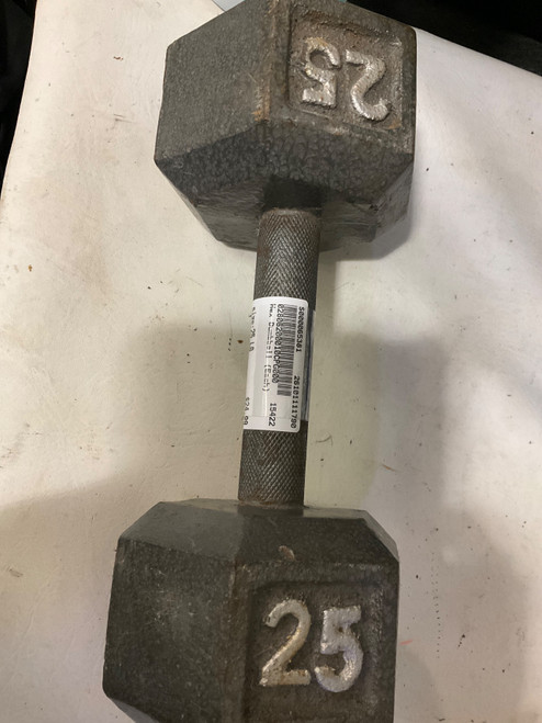 Vist Large View of Product Image Which is Used Hex Dumbbell (Each) 25 lb