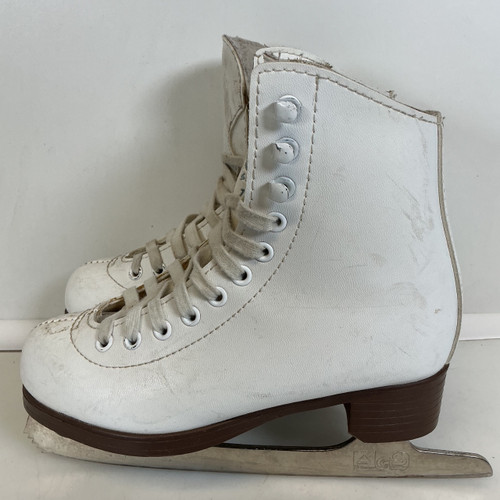 Vist Large View of Product Image Which is Used Jackson GLACIER 120 Girls Figure Skate White Junior 01