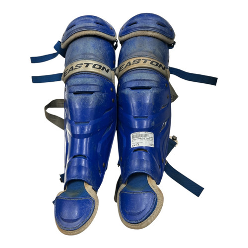 Vist Large View of Product Image Which is Used Easton GAMETIME YOUTH 9-12 SG Catchers Leg Guards Royal Blue Youth