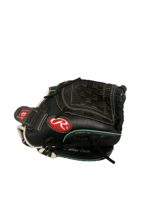 Vist Large View of Product Image Which is Used Rawlings FAST PITCH FP110MT RH Throw Fastpitch Gloves Black 11"