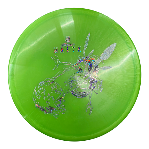 Vist Large View of Product Image Which is Used Discraft MALTA Disc Golf Mid Range Green 171g