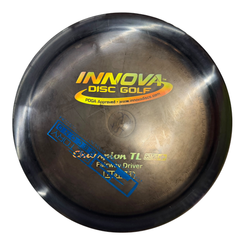 Vist Large View of Product Image Which is Used Innova F2 CHAMPION TL PLUS MOLD Disc Golf Driver Black 176g