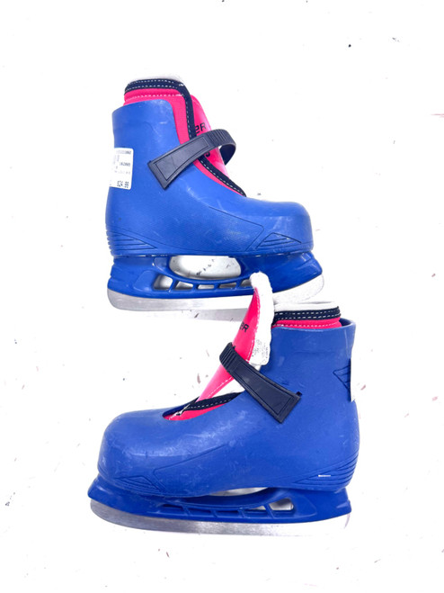 Vist Large View of Product Image Which is Used Bauerfeind LILI 8/9 Boys Softboot Skate Royal Blue Adjustable