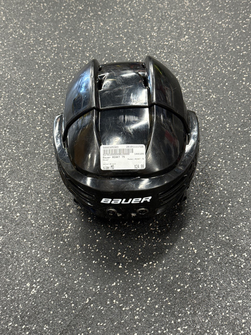 Vist Large View of Product Image Which is Used Bauer REAKT 75 Hockey Helmet Only Black MD