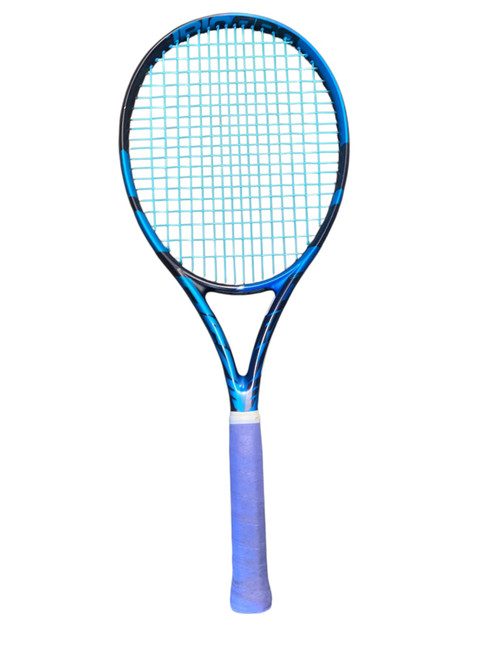 Vist Large View of Product Image Which is Used Babolat PURE DRIVE TOUR Adult Tennis Racquet Royal Blue 4 3/8"