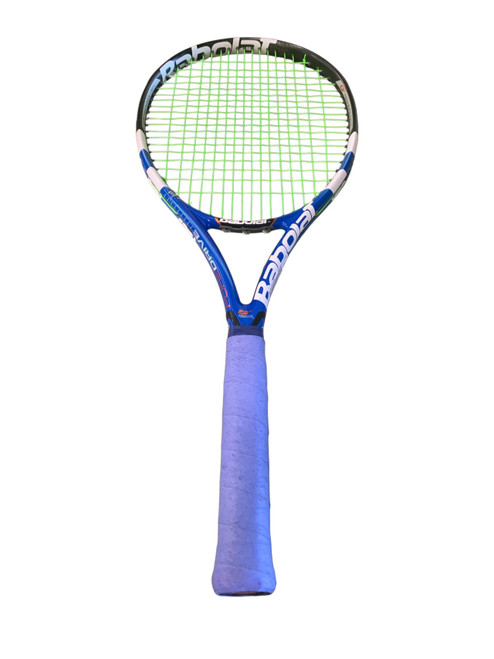 Vist Large View of Product Image Which is Used Babolat PURE DRIVE Adult Tennis Racquet Royal Blue 4 3/8"
