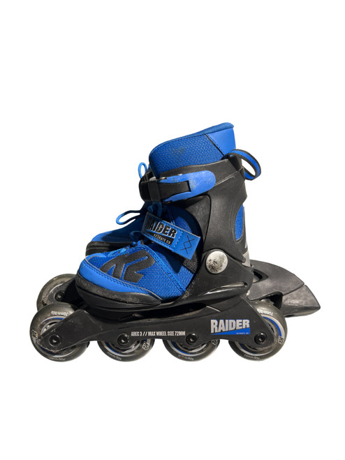 Vist Large View of Product Image Which is Used K2 RAIDER Junior Rec Fitness Skates Royal Blue Adjustable