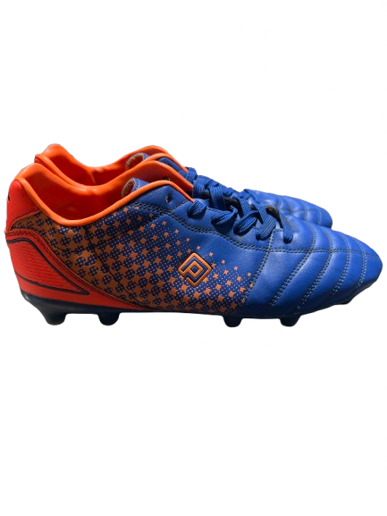 Vist Large View of Product Image Which is Used Dream Pairs Soccer Cleats Navy Blue And Orange Senior 8