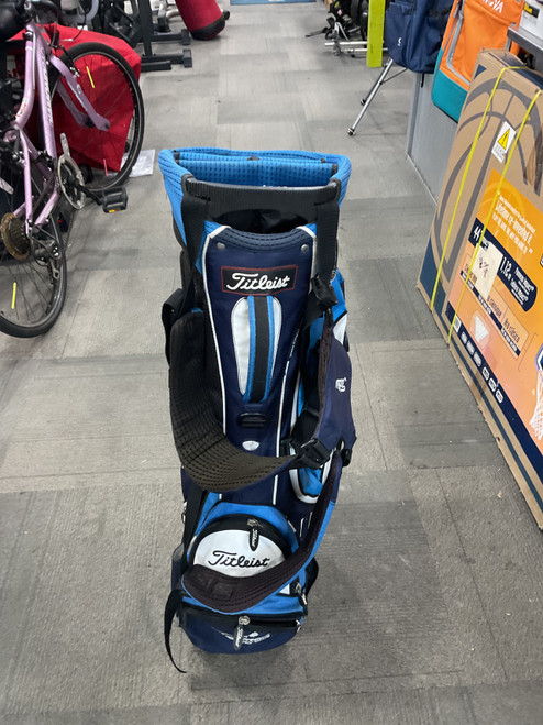 Vist Large View of Product Image Which is Used Titleist 4 WAY STAND BAG Mens Stand Bag Navy Blue