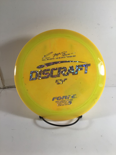 Vist Large View of Product Image Which is Used Discraft ESP FORCE Disc Golf Driver Yellow 176g