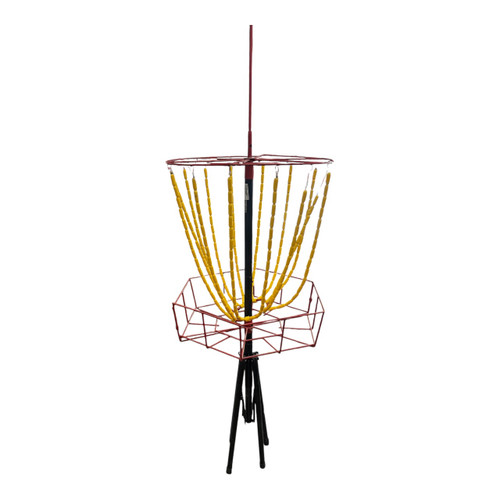Vist Large View of Product Image Which is Used Disc Golf Goal Yellow