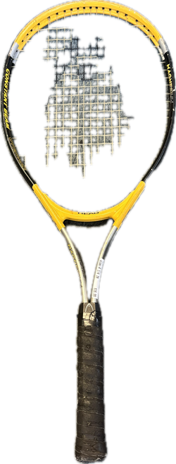 Vist Large View of Product Image Which is Used Head Racquet MAGNESIUM 1000 Adult Tennis Racquet Yellow 4 1/4"