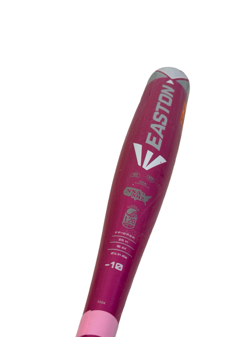 Vist Large View of Product Image Which is Used Easton PINK SAPPHIRE FP18PSA -10 Fastpitch Softball Bat 26" 26/16