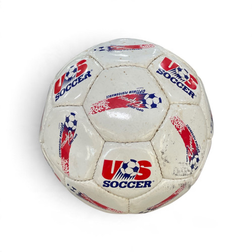 Vist Large View of Product Image Which is Used US Soccer Ball White Size 5, front view