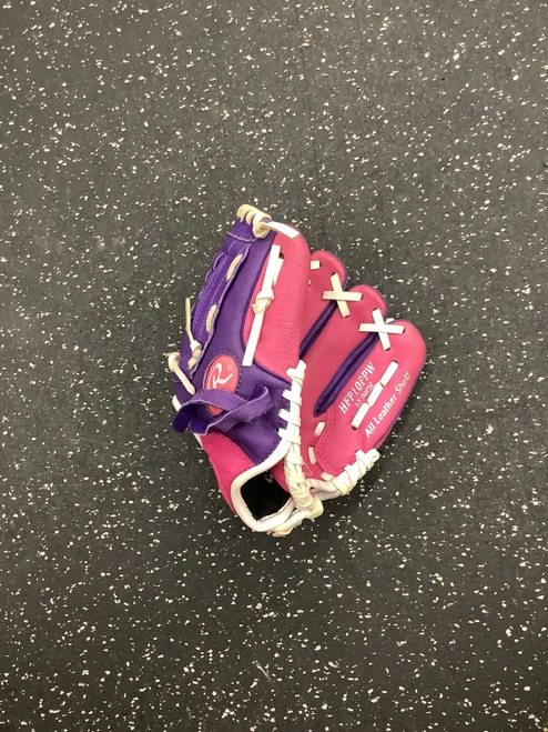 Vist Large View of Product Image Which is Used Rawlings HFP10PPW BB/SB Glove RH Throw Pink 10"