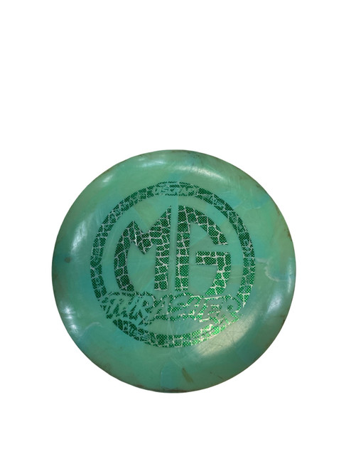 Vist Large View of Product Image Which is Used Discraft ESP SWIRL THRASHER MG Disc Golf Driver Green 173g