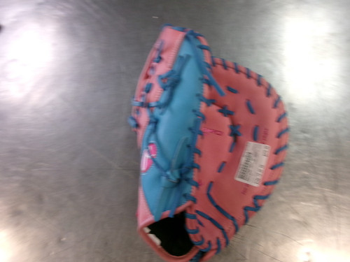 Vist Large View of Product Image Which is Used Rawlings HERT OF HIDE BB/SB First Base LH Throw Pink 12 1/4"