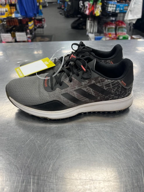 Vist Large View of Product Image Which is Used Adidas Mens Golf Shoes Black Senior 9.5
